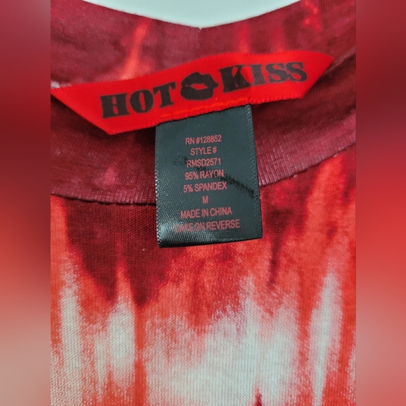 Mock neck tie dye swing dress, size medium - Picture 2 of 2